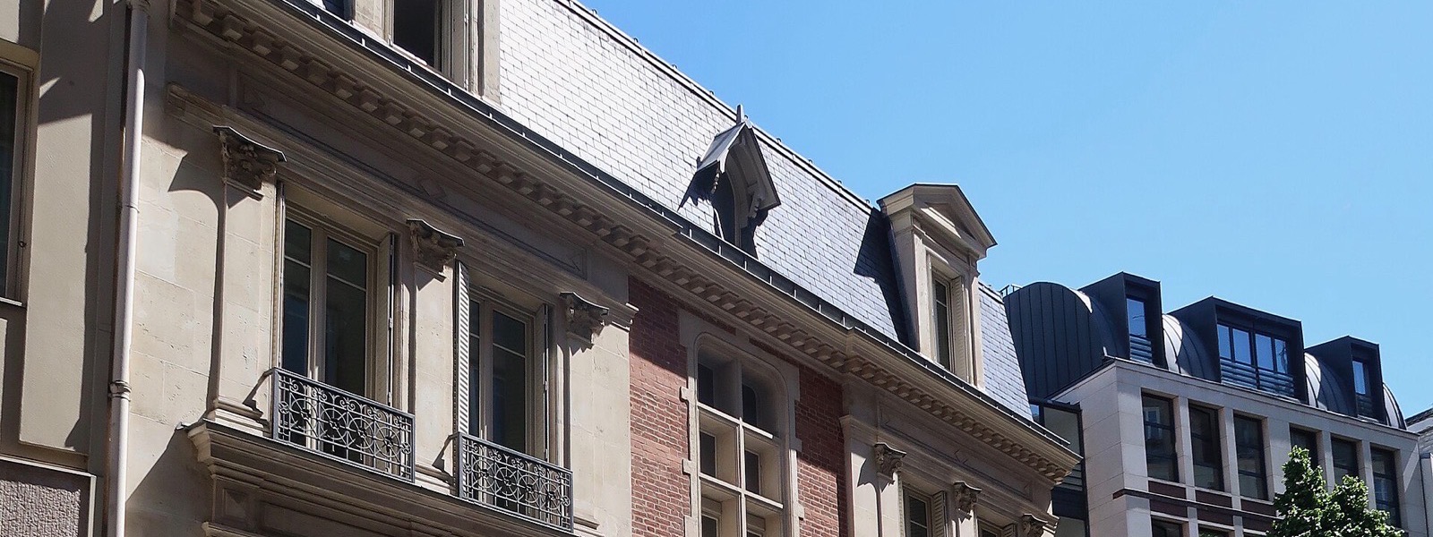 Façade de l'École alsacienne, rue Notre-Dame-des-Champs, Paris 6e