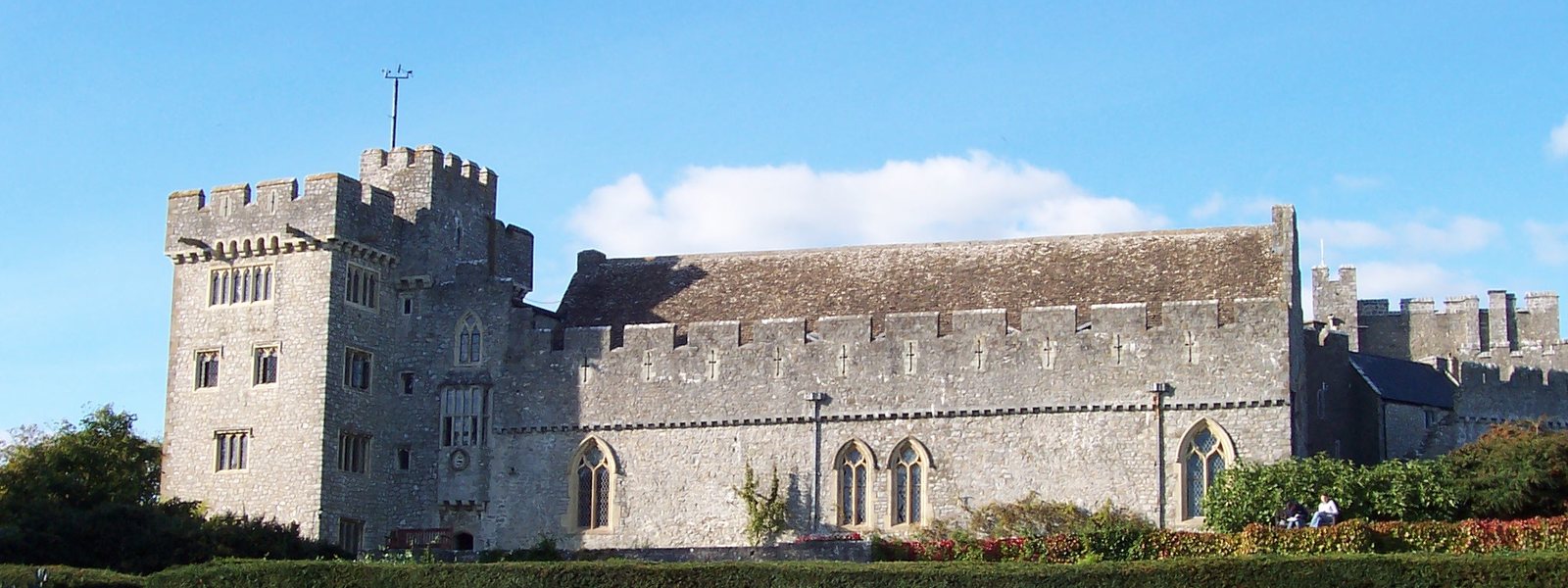 Le château de St Donat, au pays de Galles, qui abrite l'UWC Atlantic College