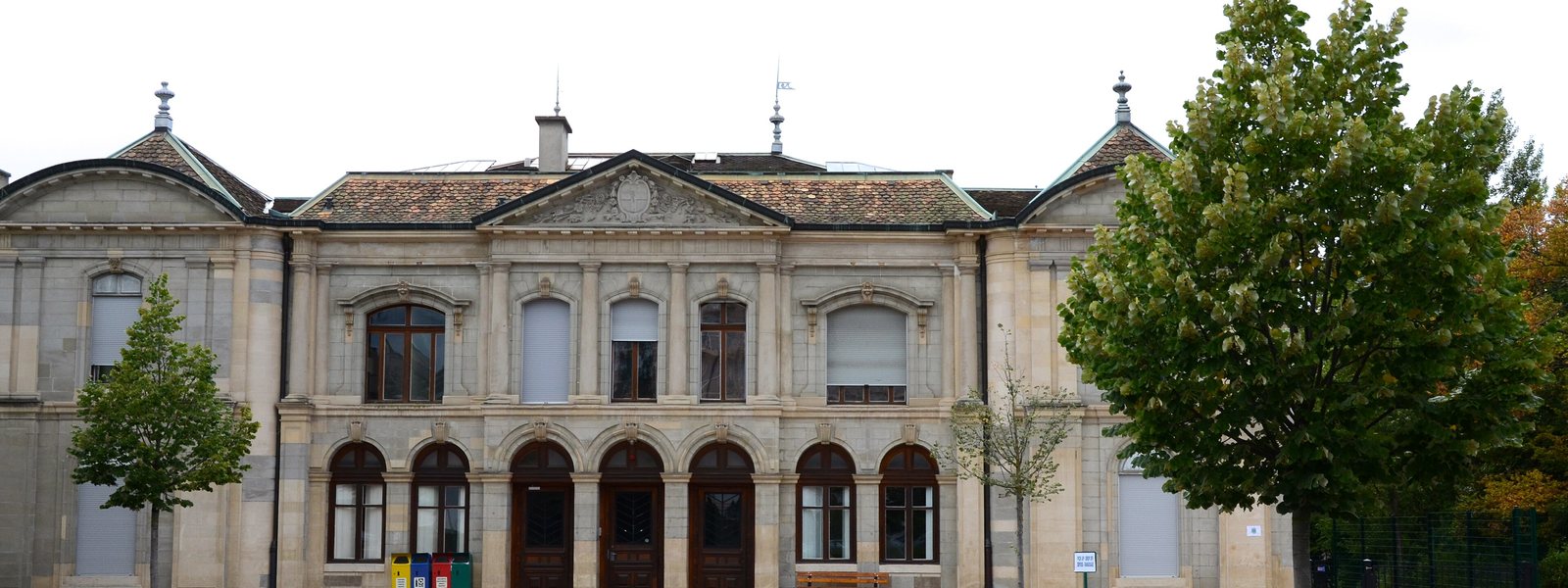 La façade du domaine de la Grande-Boissière, à Genève