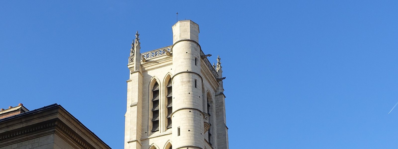 La tour Clovis, dans l'enceinte du lycée Henri-IV, sur la montagne Sainte-Geneviève